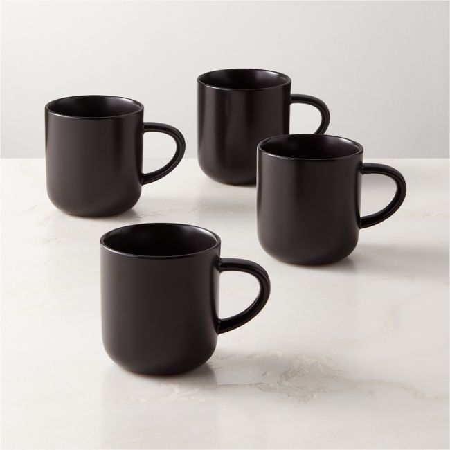 Black Ceramic Coffee Mug – Modern Minimalist Style