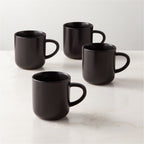 Black Ceramic Coffee Mug – Modern Minimalist Style