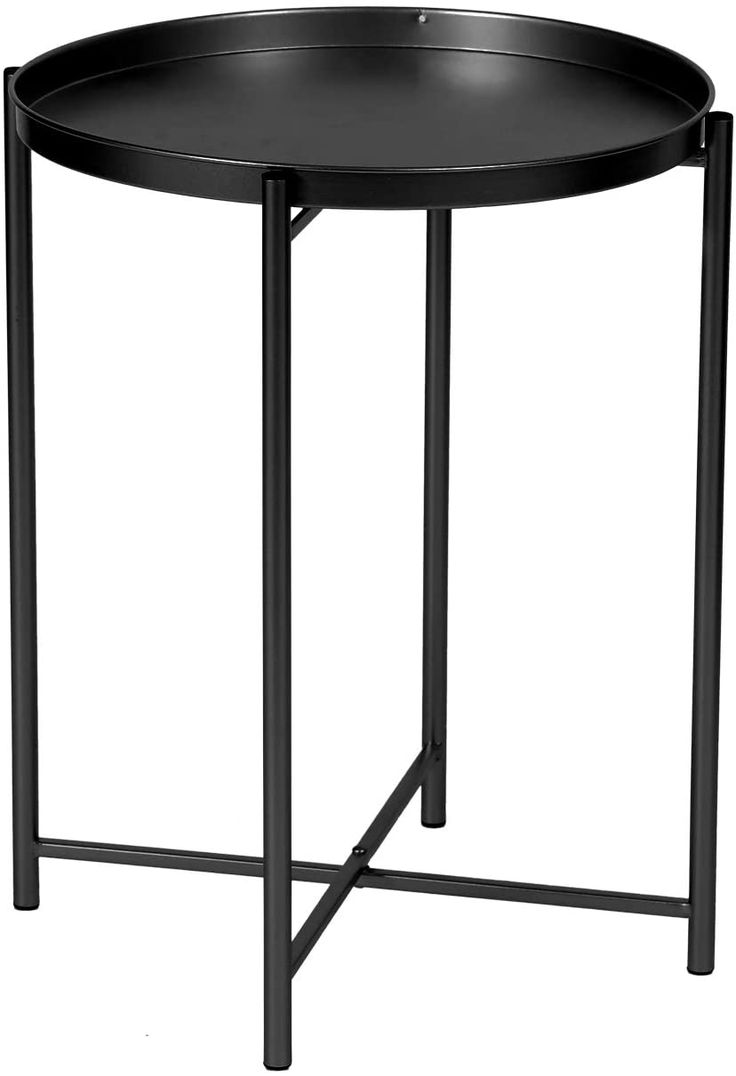 Black Metal Side Table – Stylish & Durable Accent Table