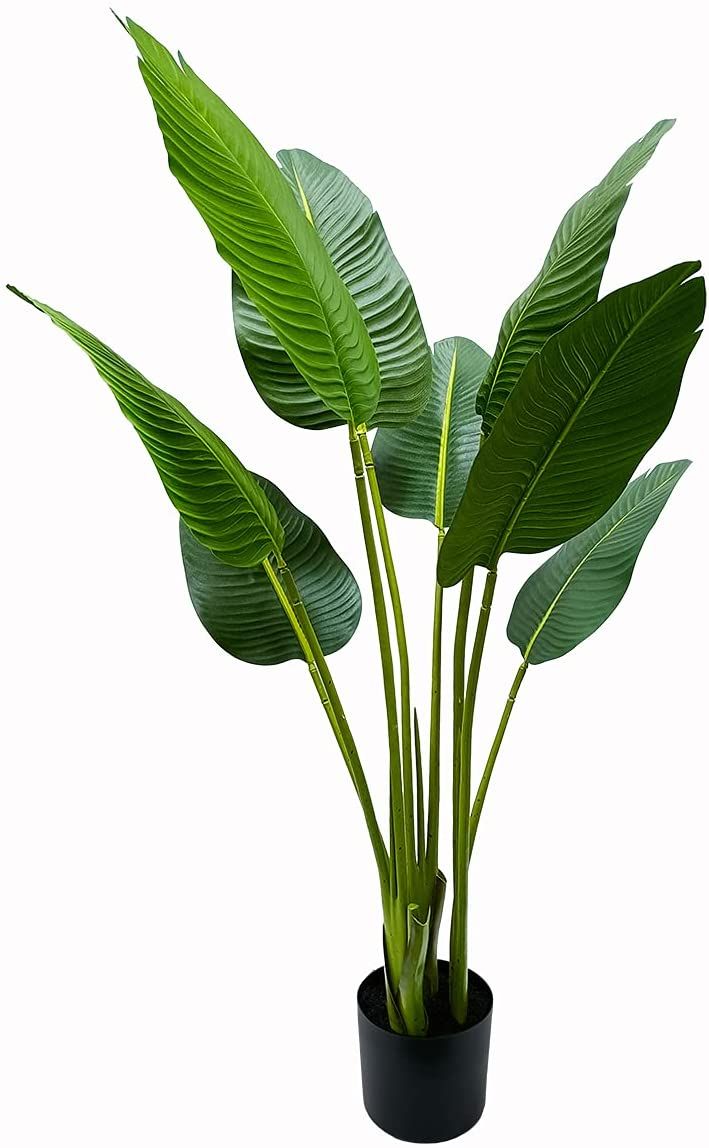 Faux Banana Palm Plant – Tall Artificial Greenery for Home & Office