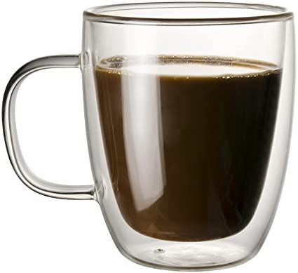 Elegant Coffee Glass mugs (set of 6)