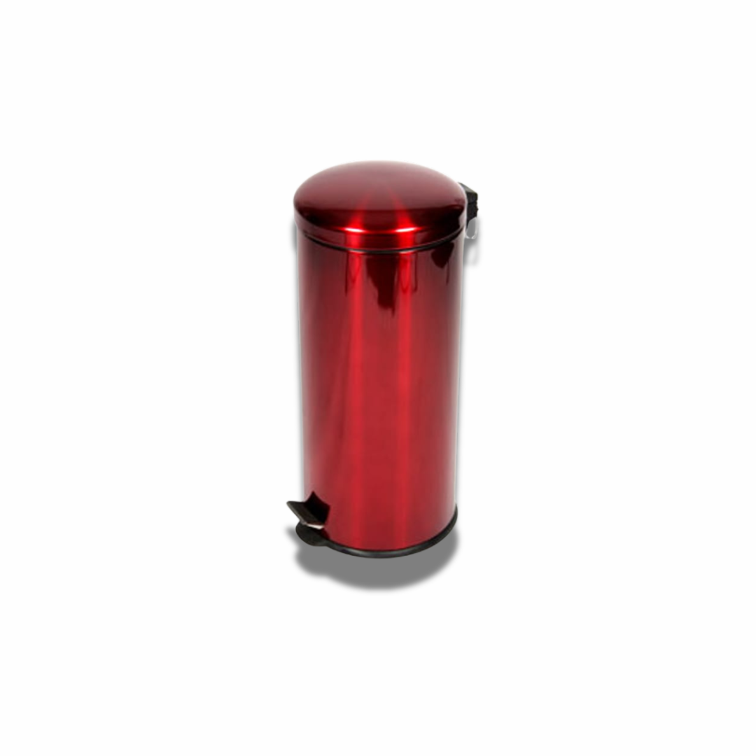 Red Pedal Dustbin – Tall Hands-Free Trash Can