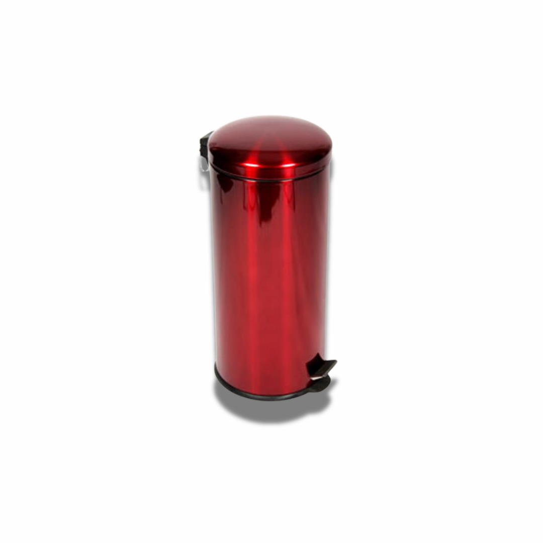 Red Pedal Dustbin – Tall Hands-Free Trash Can