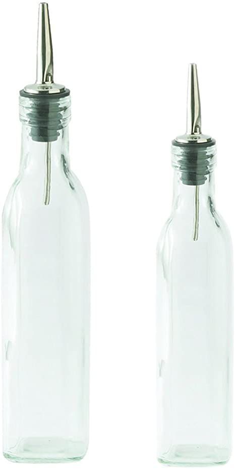 Sleek Glass Oil Bottle – Mess-Free Pouring for Cooking