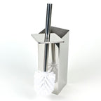Square Chrome Toilet Brush Holder – Modern Bathroom Accessory